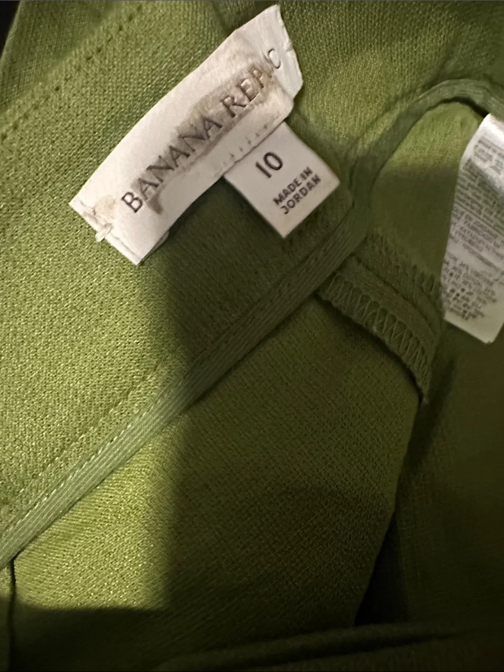 NEW! Banana Republic Cedar Olive Green High-Rise Wide-Leg Studio Pant Sz 10 🧲